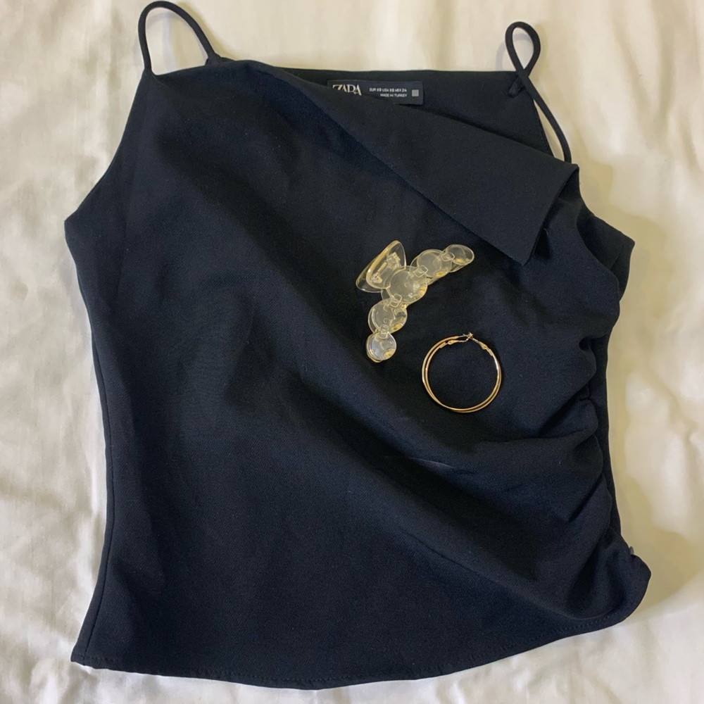 Zara strappy going out tank top